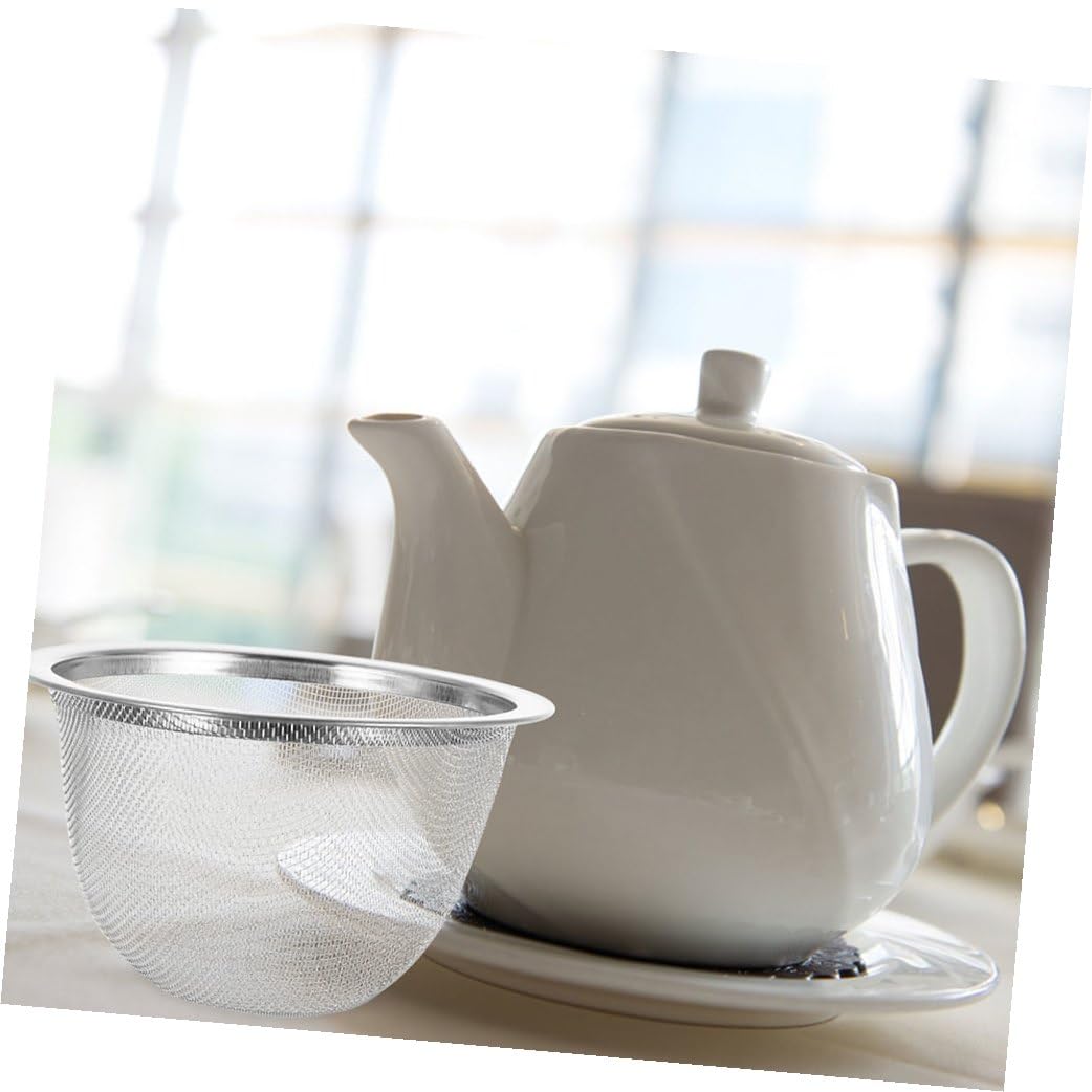 IMIKEYA 10 Stück Edelstahl Teefilter mit Feinem Sieb nicht Verformbar Teekannenzubehör für Losen Tee für Tee Tassen und Teekannen