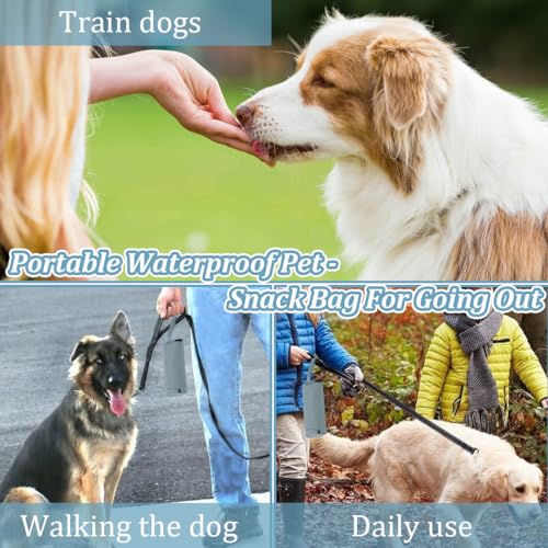 Futterdummy für Hunde - Apportierbeutel für alle Hunderassen - Futterbeutel - Perfekt für Dummy Hundetraining (grau)