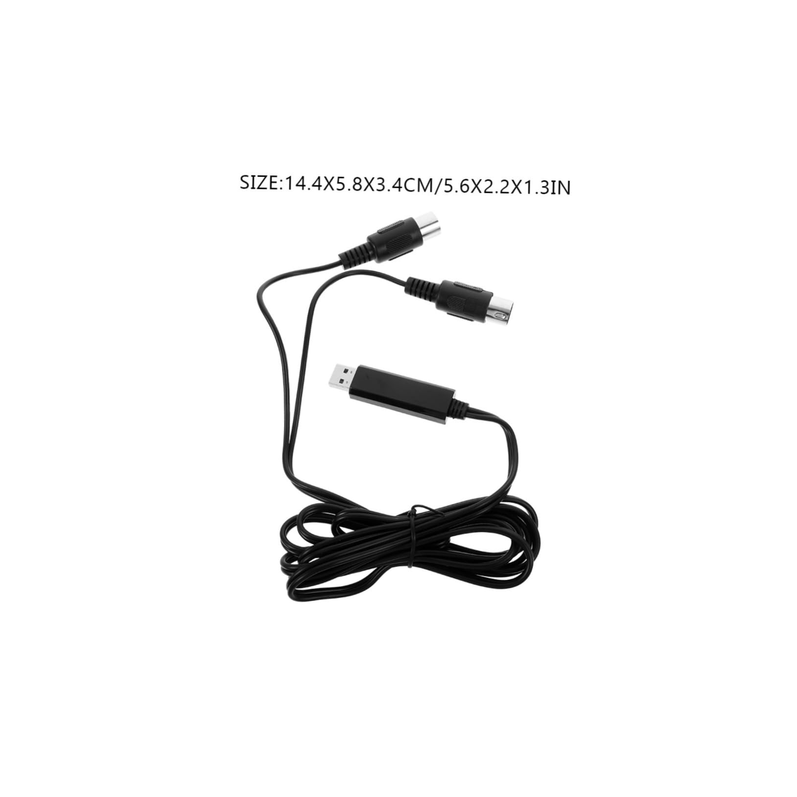 ibasenice 2piezas Cable Adaptador Midi Usb De Metros Para Piano Electrónico y Teclado Conexión Rápida Pc y Laptop Compatible y Sin Instalación Adicional Transmisión De Datos Midi