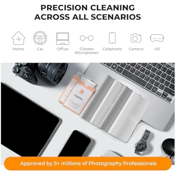 K F Concept Eyeglass Cleaning Cloth Высококачественная салфетка из микрофибры чистящая салфетка для линз камер очков экранов камер планшетов 30 штук