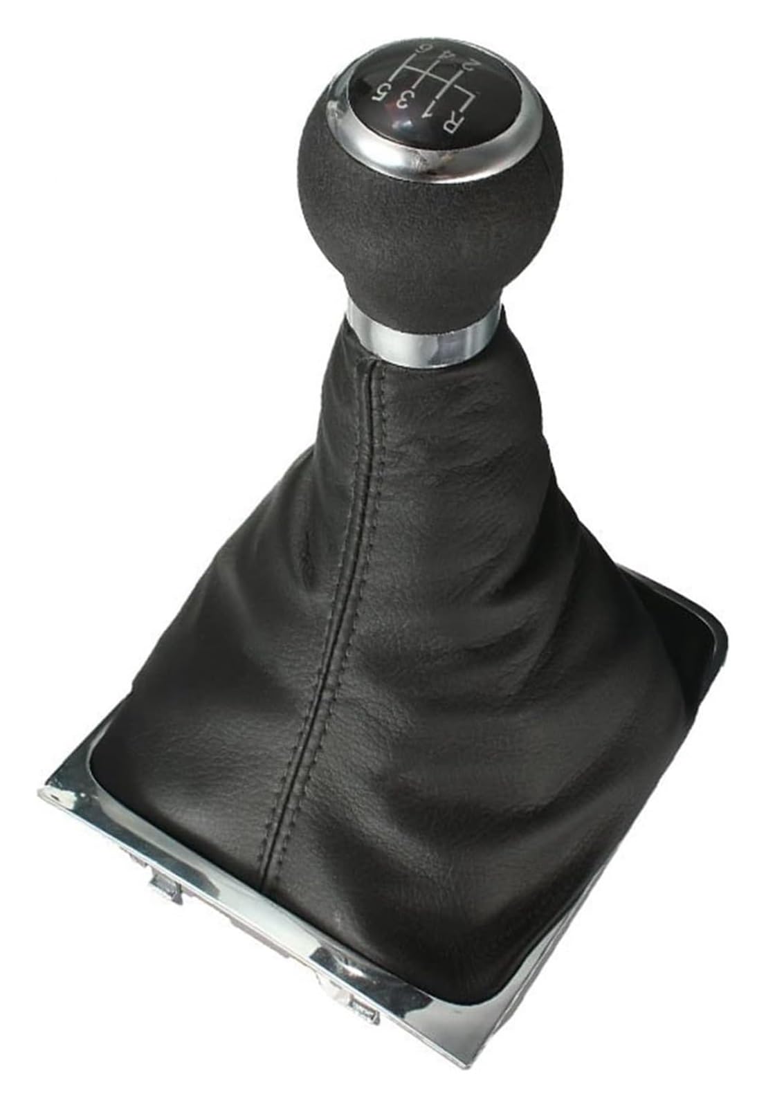 FNCVTM Car Gear Knob for VW for Passat B6 B7 2005-2012 Car 6 Speed Manual Gear Shift Knob Lever Stick Shifter Gaiter Boot Cover PU Leather