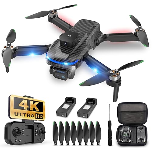 4K Drones with Camera for Kids,Drones for Adults with Emergency S...