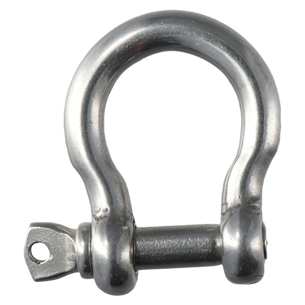 HOBBYIN 4pcs Anchor Shackle, Stainless Steel Bow Shackle, Lifting Shackle, U-Shaped Steel Buckle, Rigging, Chain Connection, Horseshoe Buckle, Arc Buckle