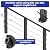 BLIKA 20 Pack 4"x4" Black Invisible Cable Railing Kits, 1/8" Black Stainless Steel Invisible Receiver and Swage Stud End, Deck Stair Threaded End Fitting for 2"x2", 4"x4" Wood/Metal Posts