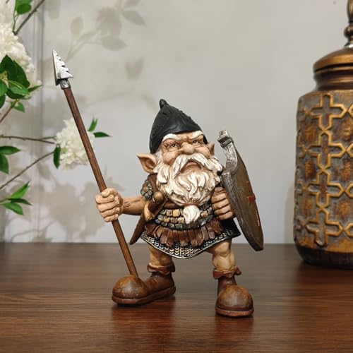 Figura Decorativa Enano Vikingo Guerrero Norse miniatura 3