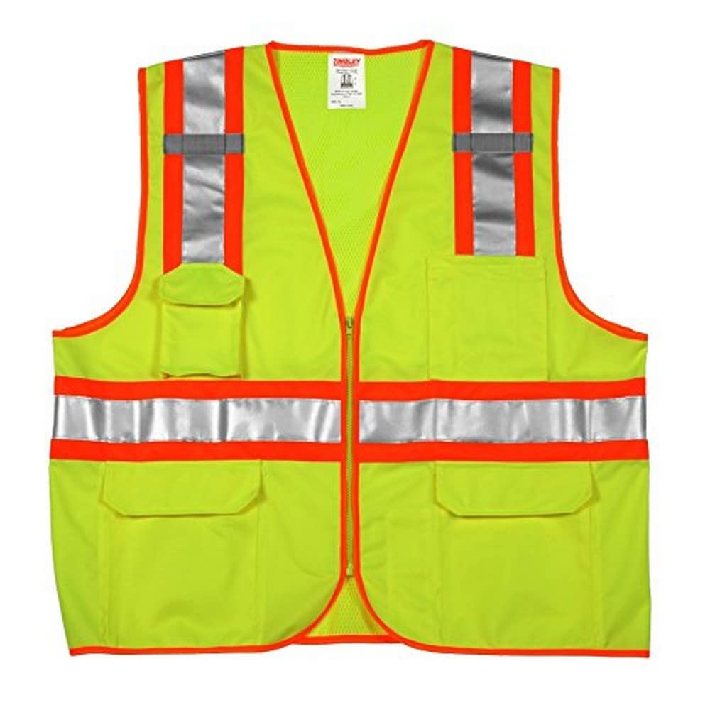 Tingley V73852.S-M Job Sight High-Visibility Two-Tone Vest, Hi/Vis Yellow, Small/Medium