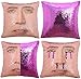 Allwins Nicolas Cage - Funda de almohada de sirena con lentejuelas, divertidos regalos de mordaza reversibles, funda de cojín decorativa (1 unidad), color morado