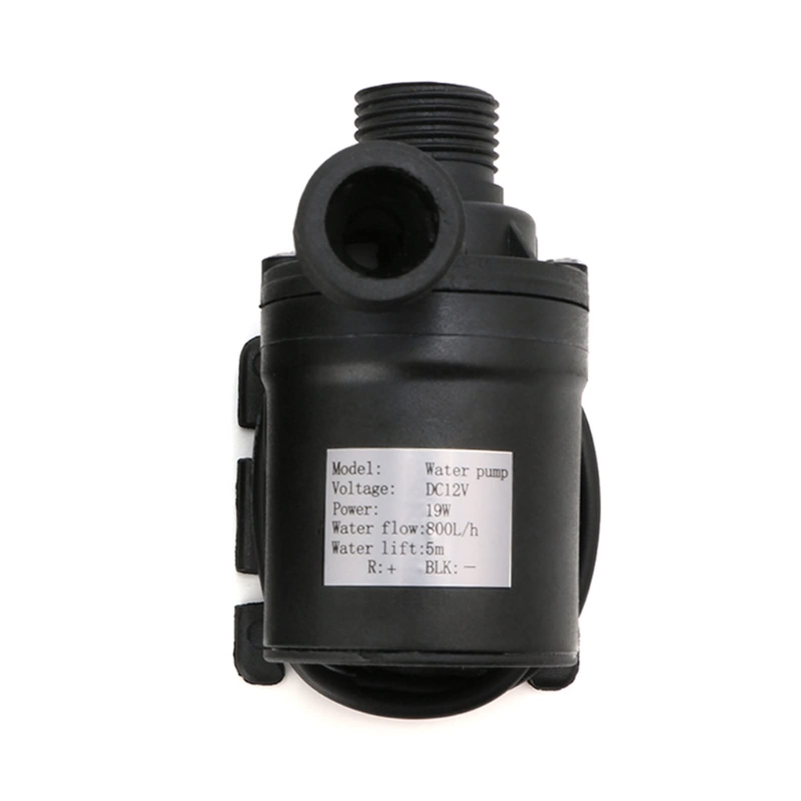 Pigene Small Adjustable Submersible Pump 800L/H 5M Dc 12V/24V Solar Water Heater Brushless Circulation Water Pump (Size : 12V)