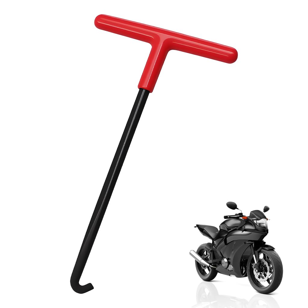 Motorcycle Brake Hook Tool, 5.9" T-Handle Brake Spring Tool with Hook End, Ideal for Detaching and Installing Motorcycle Brake Springs-image-8