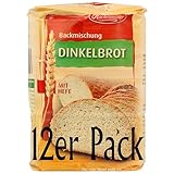 Küchenmeister Dinkelbrot-Backmischung 12 × 500 g – Für selbstgebackenes Dinkelbrot