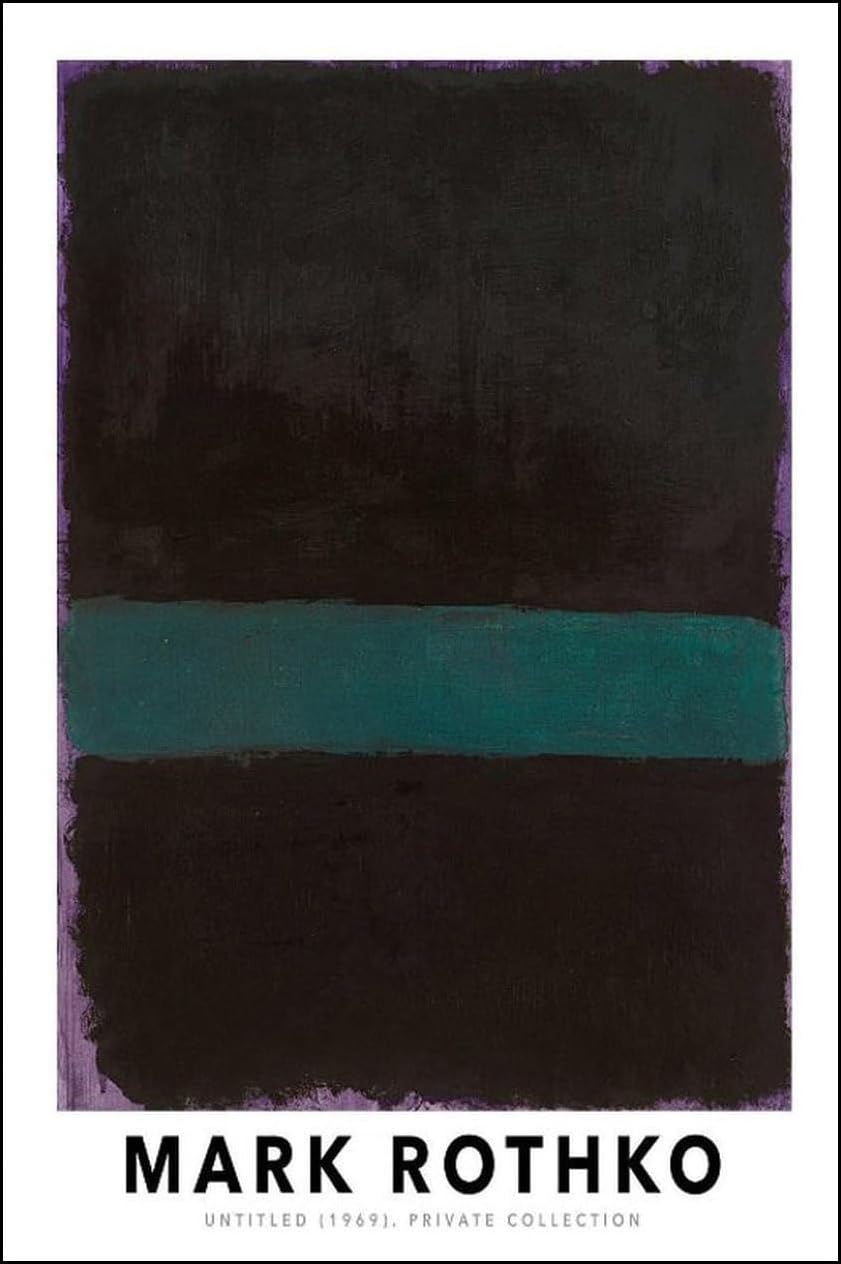 Art mural Mark Rothko impression sur toile haut de gamme 40x60cm
