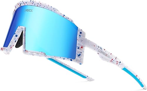 OMEKOL Dos tamaños para adultos y jóvenes, gafas de sol deportivas de béisbol, ciclismo, hombres y mujeres, MTB Bicicletas al aire libre