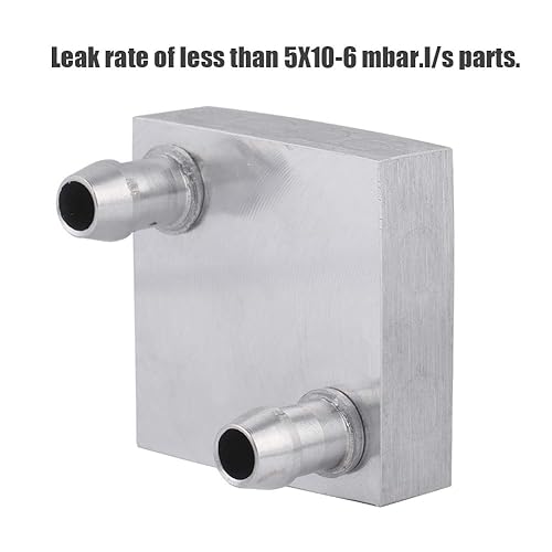 Miniatura 6 de Cabezal de refrigeración por agua para computadora, bloque de aluminio de refrigeración por agua de 1.575 x 1.575 in para radiador de CPU, disipador