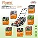 Flymo 36V UltraStore 380R Cordless Lawnmower Kit - x2 18V Power For All Battery and Charger included, 38cm Cutting Width, Striped Lawn Finish, Close Edge Cutting, 45L Grass Box