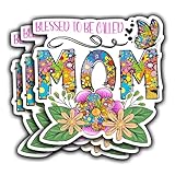 (3Pcs) Blessed to be Called Mom Quotes Sticker - Funny Decal for Laptops, Water Bottles, Phones, Tumblers, Notebooks, Cars, Mugs, Cases. Size 3 x 3 Inch