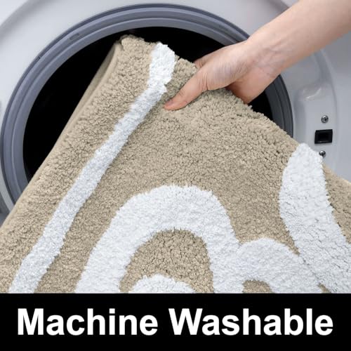 Image of Luxe Home Super Soft Canada Bath Bath Mat Non-Slip Machine Washable Bathroom Mat for Home, Bedroom and Living Room (40x60 cm) - Pack of 1