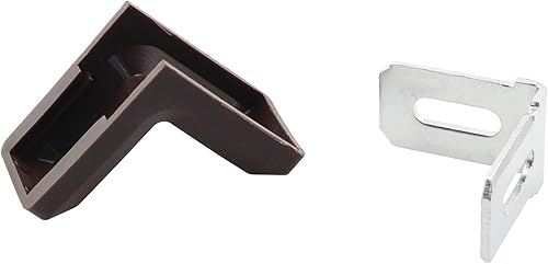 Miniatura 5 de 10 piezas de soporte de esquina en forma de L de ángulo recto, accesorios de muebles de gabinete de código de esquina de 1.102 x 0.709 in (10