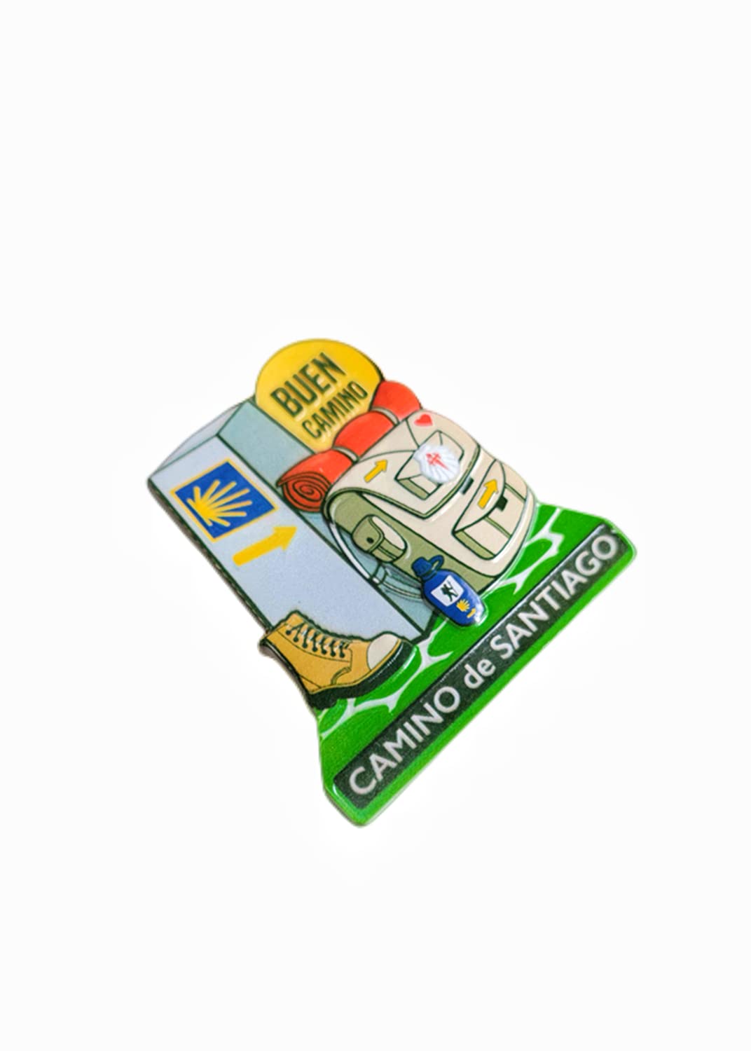 3D Camino de Santiago Christian Pilgrimage Road Spain Fridge Magnet Travel Souvenir Gift Collection Home Kitchen Decoration Magnetic Sticker Craft - Image 3