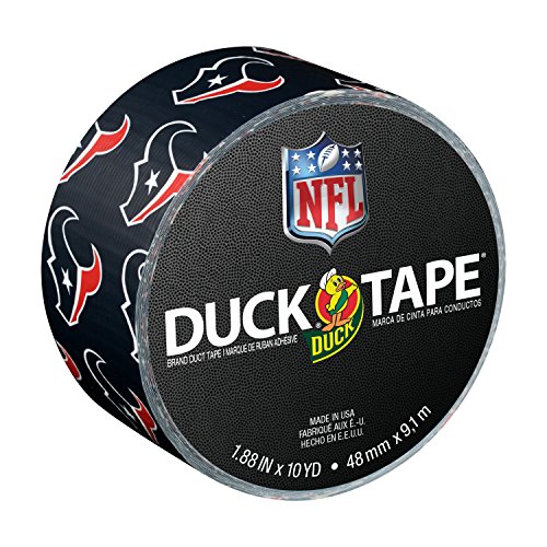 Duck Brand 241432 Houston Texans NFL Team Logo Duct Tape, 1.88-Inch by 10 Yards, Single Roll