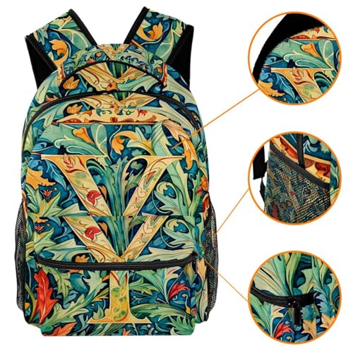 Sac à dos d'école Campus Lettre Y multicolore avec porte-bouteille - 3