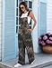 LOOKBOHO Overalls for Women Buckle Up Sleeveless Wide Leg Jumpsuits Casual Loose Vacation Boho Outfits with Pockets