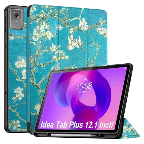 Image of ProElite Cover for Lenovo Idea Tab Plus 12.1 inch 2025 case Cover, Soft Flexible Flip Case Cover for Lenovo Idea Tab Plus 12.1 inch 2025 [Recoil Series] - Flowers