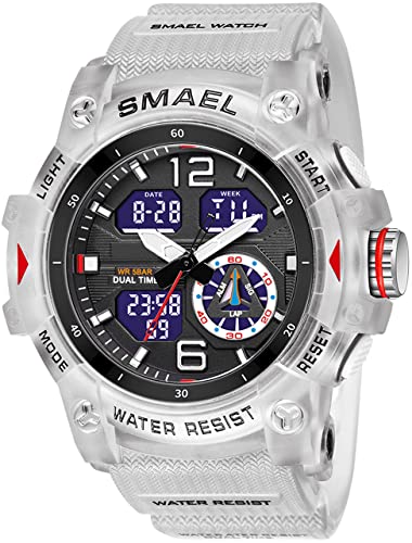 findtime Militär Uhr Herren Armbanduhr Digital und Analog wasserdichte Herrenuhr Sportlich LED Digitaluhr Kalender Wecker Stoppuhr mit Armband Taktische Uhren Männer Outdoor Cover