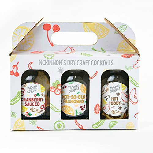 Mckinnon’s Dry Craft Cocktails | Dehydrated Fruit And Herbs | Diy Mixology | Infusion Kit | Mason Jar Serves 8 – 16 Drinks | Handmade In The Usa (Bourbon Trio Kit) #TOP3