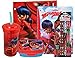 Miraculous Ladybug On The Go School Set- Drinking Cup with Straw, Food Container, Folder, Notebook, 6pk Pencils