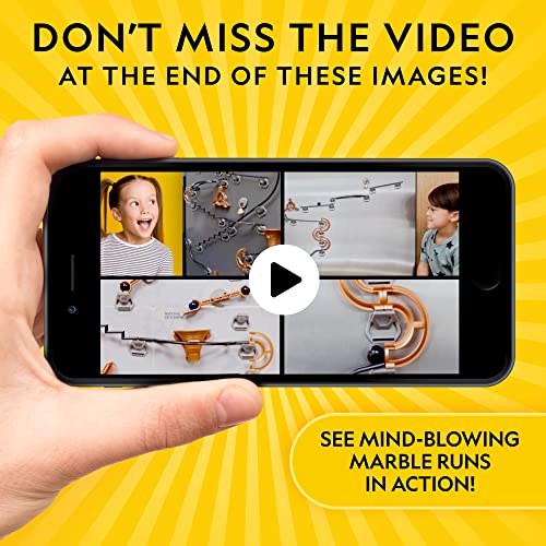 image for NATIONAL GEOGRAPHIC Magnetic Marble Run - 50-Piece STEM Building Set f