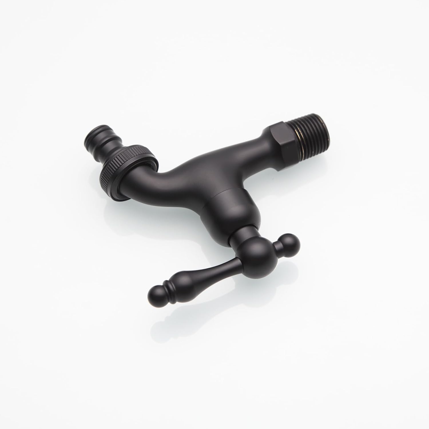 Black Brass Wall Mounted Garden Hose Faucet Basin Sink Water Tap Outdoor Hose Faucet