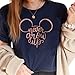 Minnie Mouse, Never Grow Up T-Shirt, Funny Cute Matching Disney Shirts for Ladies, Girls Summer Tanks