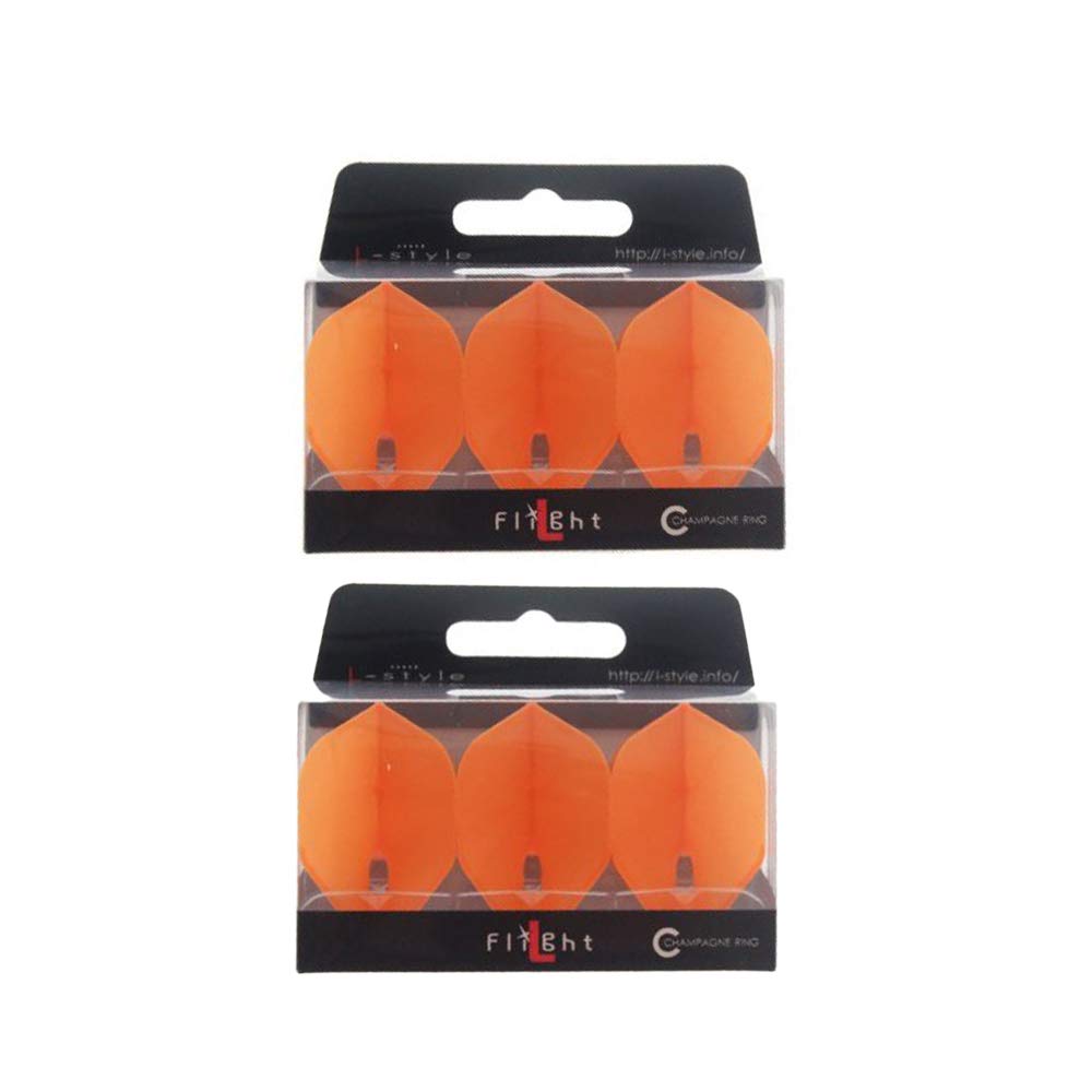 L-style L1 Standard Dart Flights – PRO – Orange – 2 Sets (6 Flights) — image 1