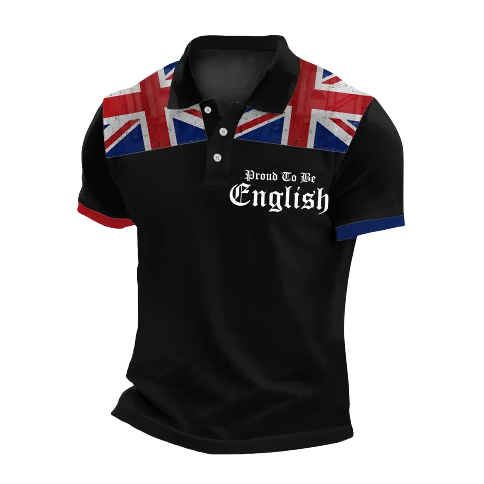 Men's Scotland Themed Polo Shirt 2026 – Summer Short Sleeve Casual Top with Subtle Thistle Motif, Relaxed Fit Golf Shirt for Holiday UK, Scottish Football Fan Tee Shirts
