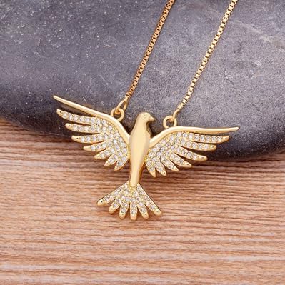 Collier Aigle Volant au design raffiné de pendentif oiseau LAMGUL - 5