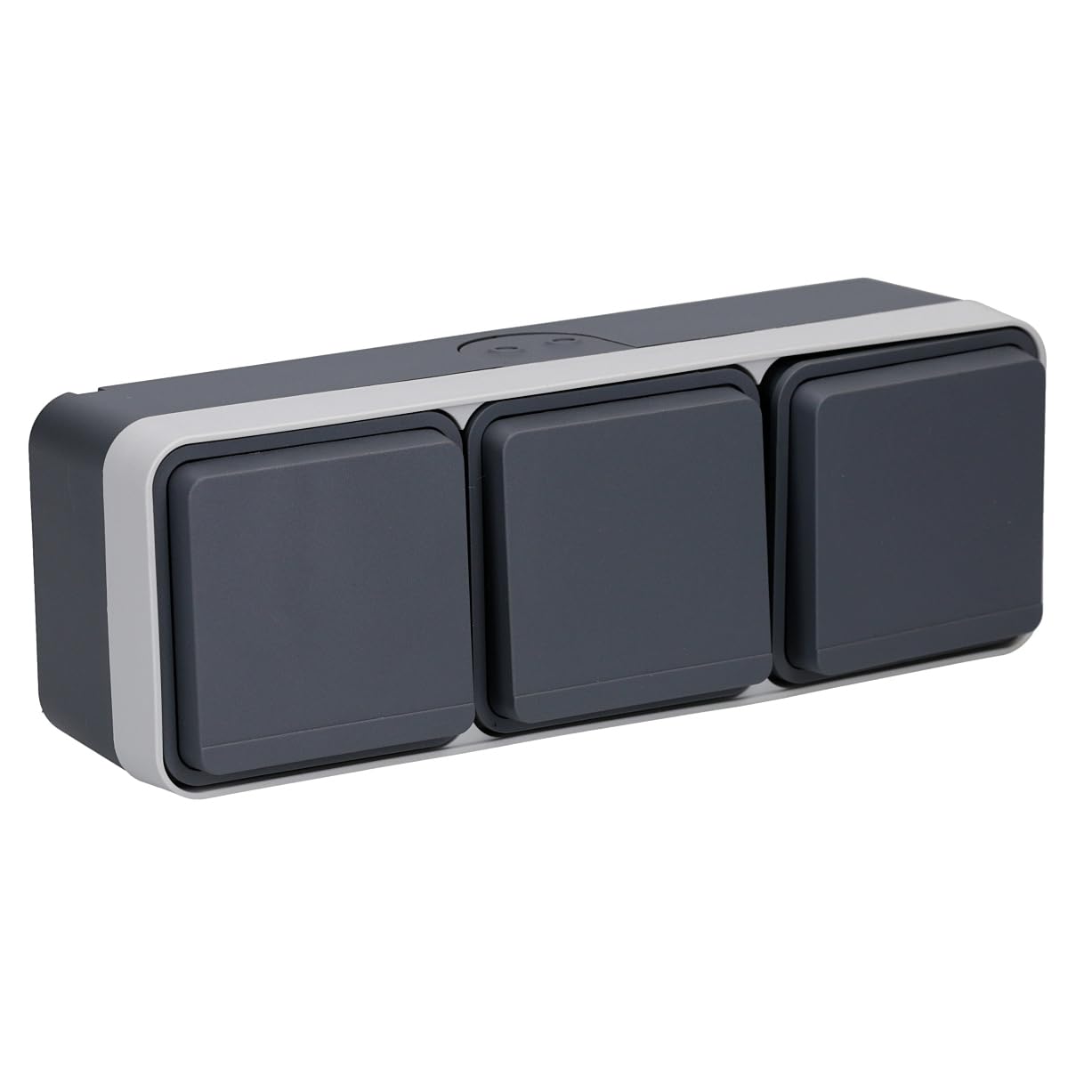 Berker 3fach-Steckdose LGR 6768833515 m. Klappdeckel W.1 Steckdose 4011334390893