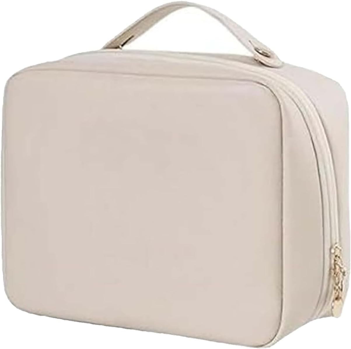 ShapescodeMulti-Compartment Toiletry Cosmetics Bag, Travel Makeup Bag Organizer, Travel Toiletry Bag for Women, Small Make up Bag for Traveling, Cosmetic Bag Multi Compartment Toiletry Bag(White)