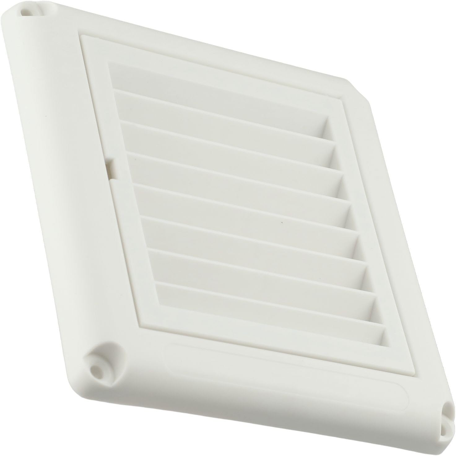 4 Inch Dryer Vent Cover For Exterior WExhaust Vent, ABS Plastic, Louvered Air Grille With Mesh Screen, Weather-Resistant HVAC Vent For Kitchen, Bathroom And Outdoor Use, White