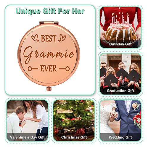 Grandma Gifts From Grandchildren Compact Makeup Mirror Grandma Birthday Gifts Ideas Appreciation Gifts For Grandma Folding Makeup Mirror For Nana Grandmother Christmas Wedding Gifts #TOP5