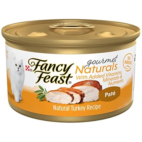 Fancy Feast Natural Grain Free Wet Cat Food - Turkey Recipe (12 cans) Cover