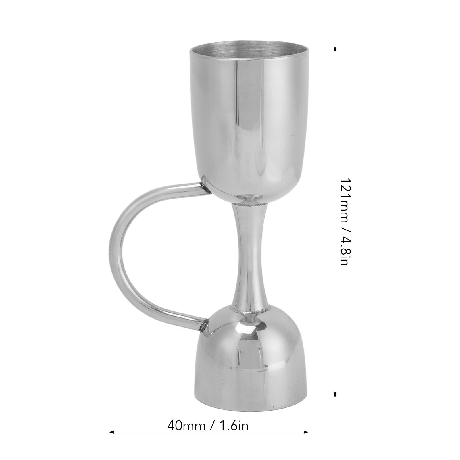Double Jigger for Bartending,Stainless Steel Bar Measures Jigger With Handle Wine Cocktail Shaker Jigger Dual Head Drink Measure Cup