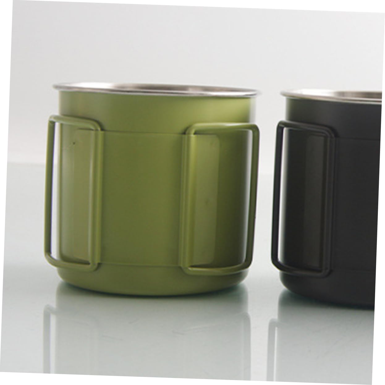 Toddmomy 4 Tazas Para Acampar Al Aire Taza Para Fogata Tazas De Café Para Acampar Botella De Cuello De Cisne Taza De Camping Esmaltada Tetera Para Acampar Jarra De Café Frío