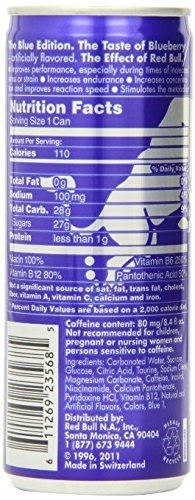 Red Bull Energy Drink Blue Edition con Heide lbeer sabor, 12 unidades,  desechables (12 x 250 ml)