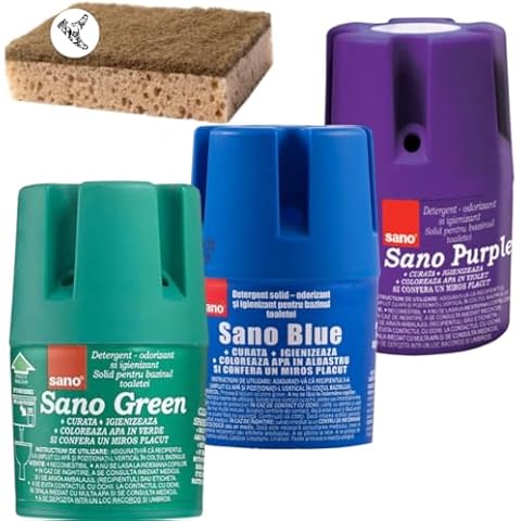 SANO Long Lasting Toilet Bowl Cleaner and Air Freshener Cover