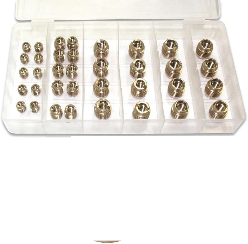 36pc Brass Threaded Inserts For Wood Cabinet TO Machine Bolt Hardware Assortment