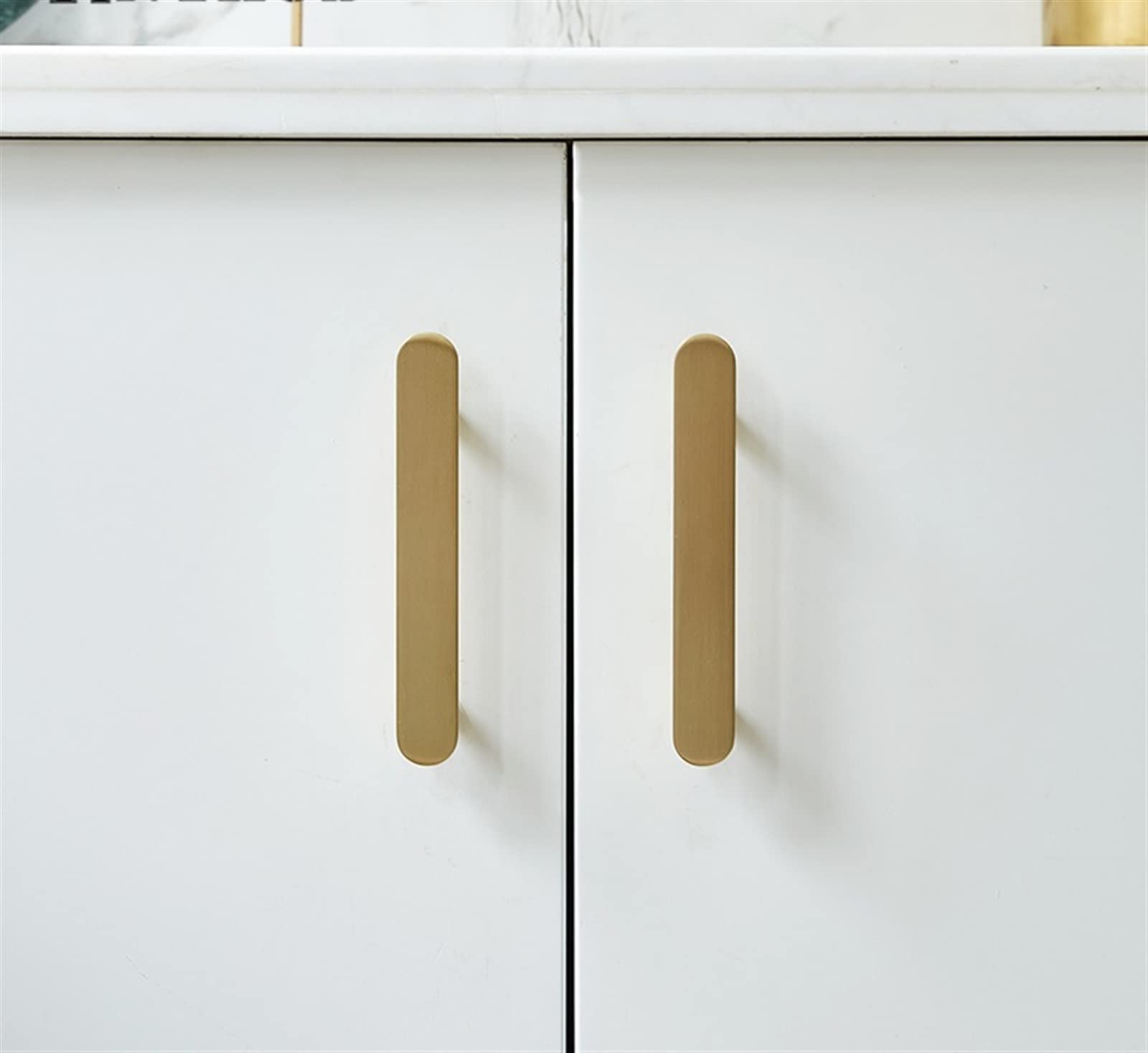 Poignée de meubles barre en T boutons de porte pour armoires et tiroirs or
