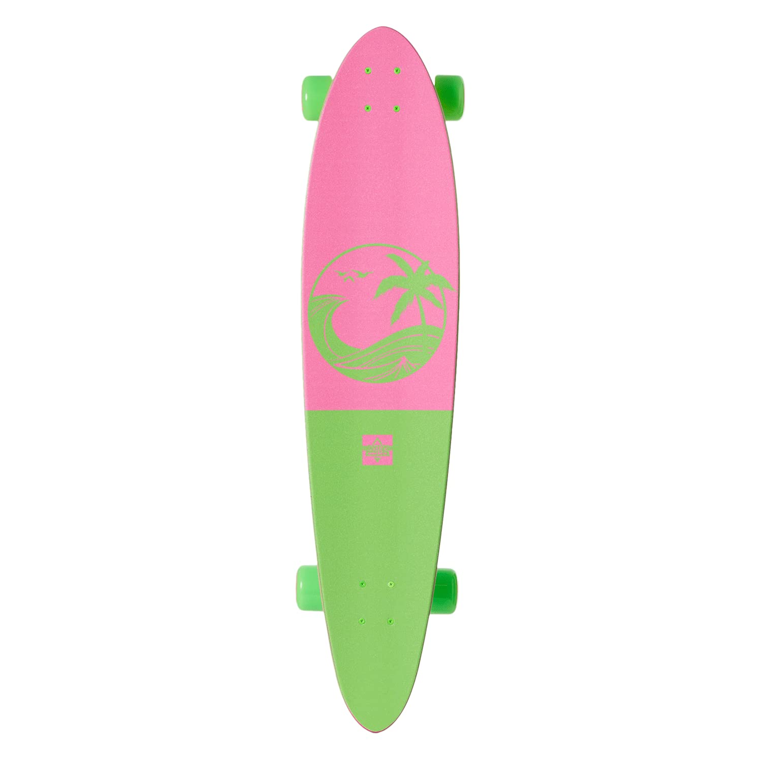 Dusters Longboard California Dreaming Pintail Neon Green 23 cm x 102 cm