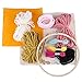 RuiyiF Latch Hook Kits for Kids Beginner Preprinted, DIY Rug Hooking Kit with Punch Needle Colorful Yarn for Kids Adult (Fox)