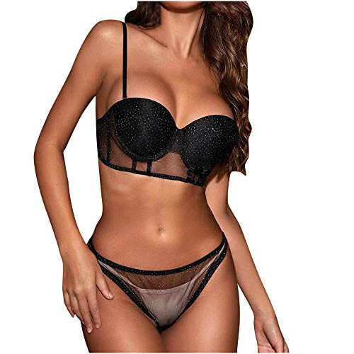 Ensemble de sous-vêtements sexy pour femmes en dentelle délicate
