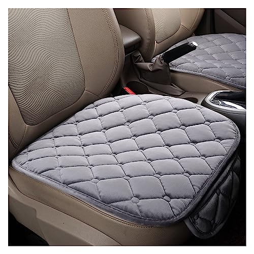 Housse de siège de voiture en peluche grise pour l'hiver
